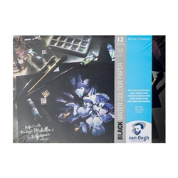 Альбом для Акварели 297 х 420, А3, Royal Talens Van Gogh, 12 листов 360 г/м, на склейке, Fin, чёрный блок, мелкозернистый